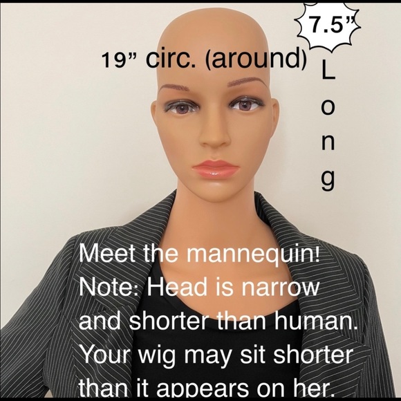 NWT 12” pale honey blonde highlights ash with bangs short bob wig natural look - Picture 14 of 16